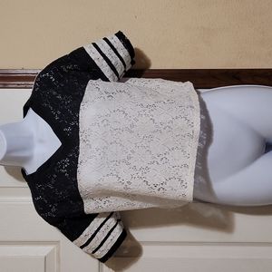 Massimo lace crop top Small